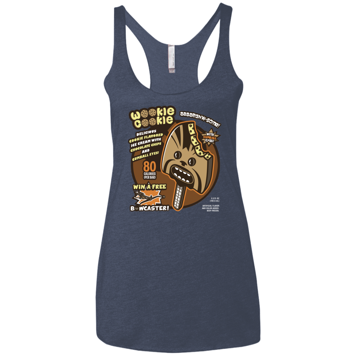 Wookie Cookie Women's Triblend Racerback Tank