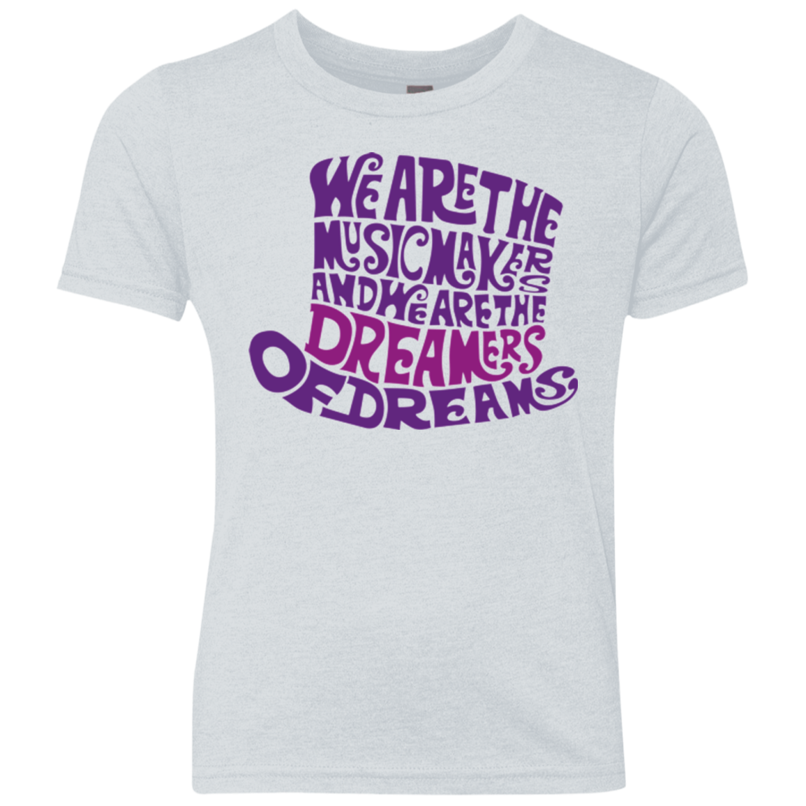 Wonka Purple Youth Triblend T-Shirt