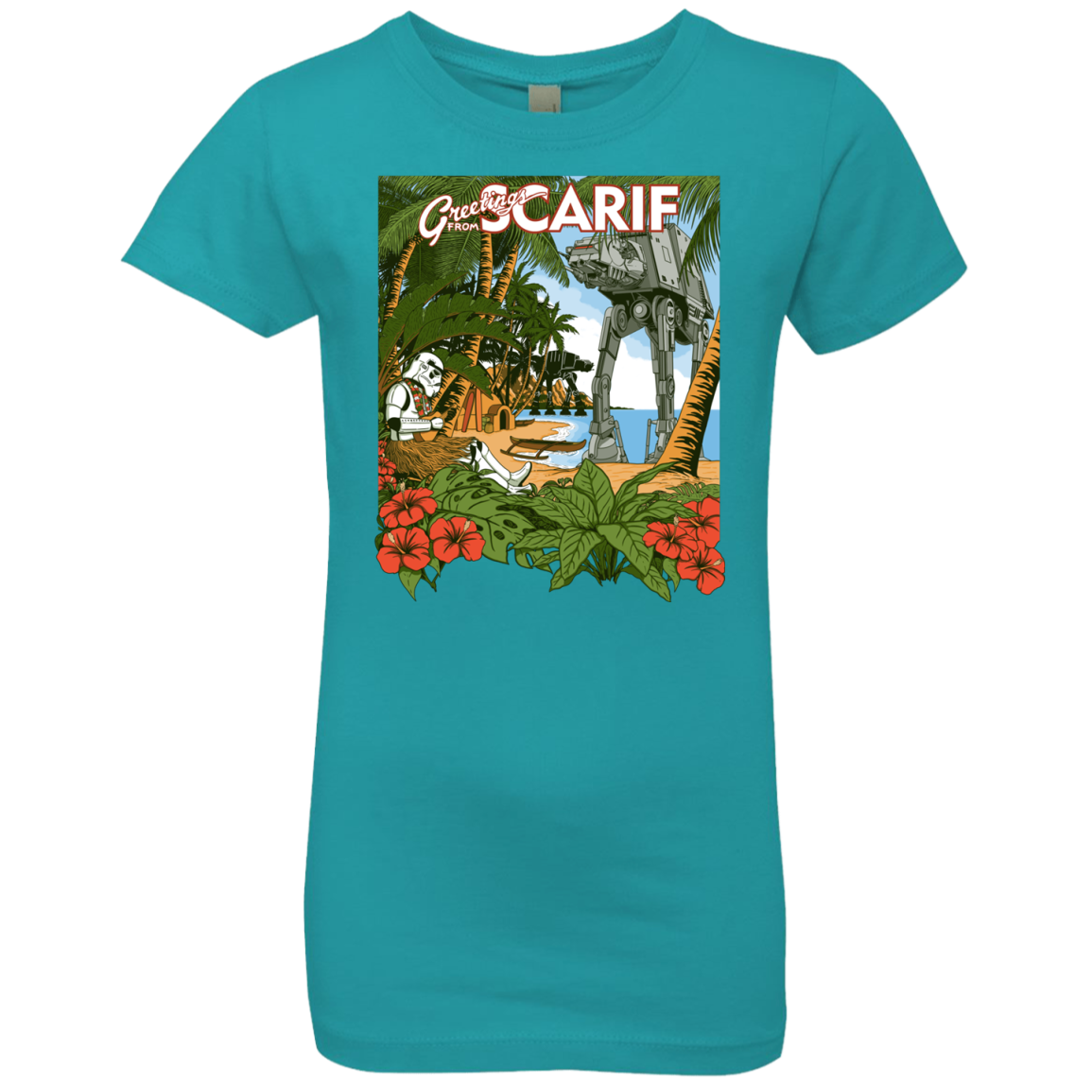 Greetings from Scarif Girls Premium T-Shirt