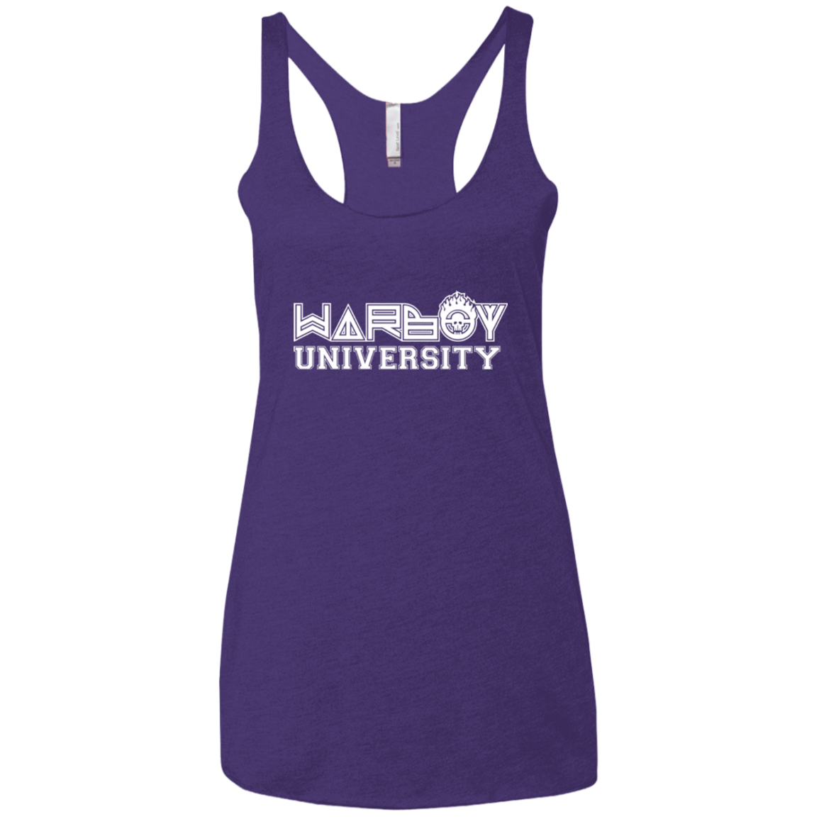Warboy University Women's Triblend Racerback Tank