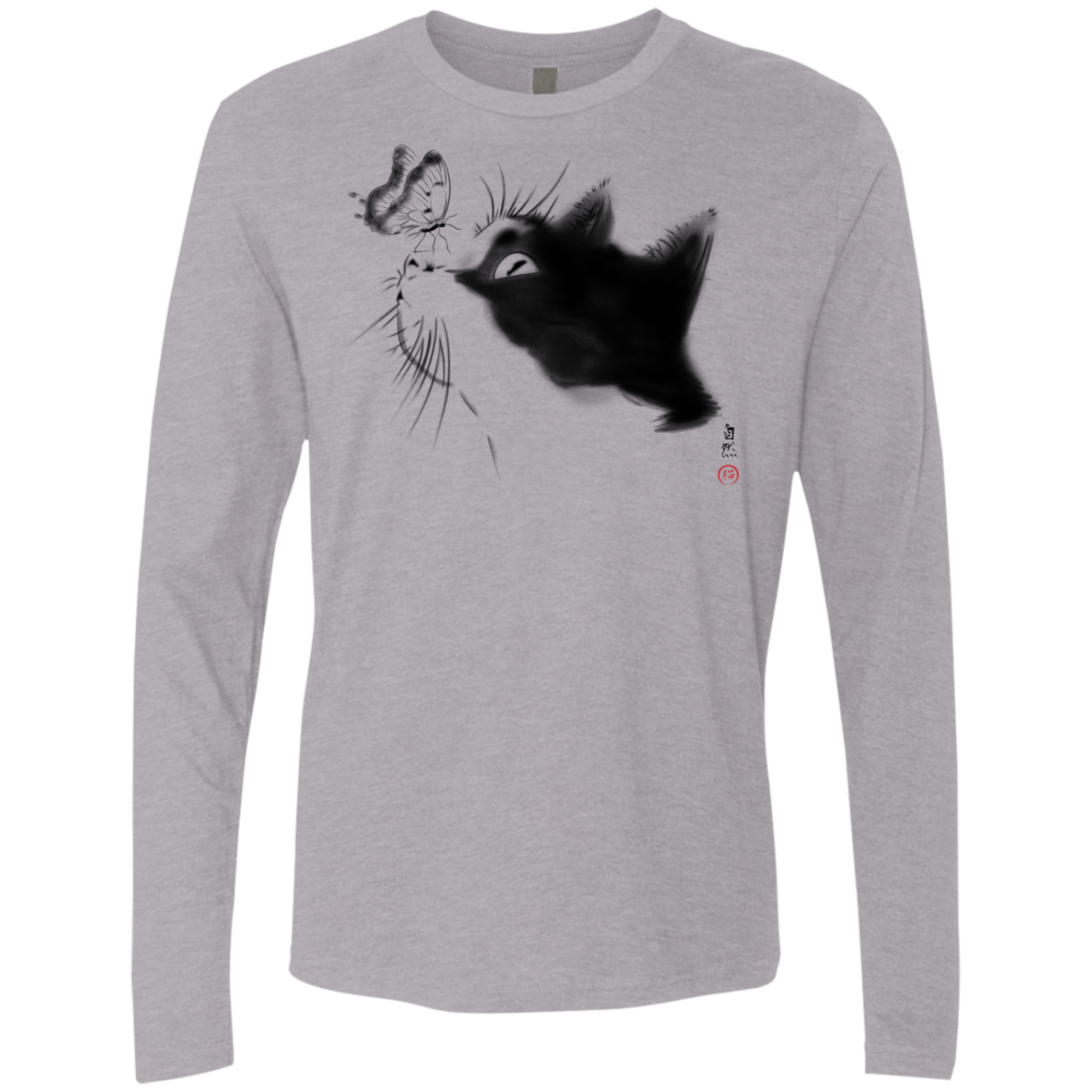 Curious Cat Men's Premium Long Sleeve