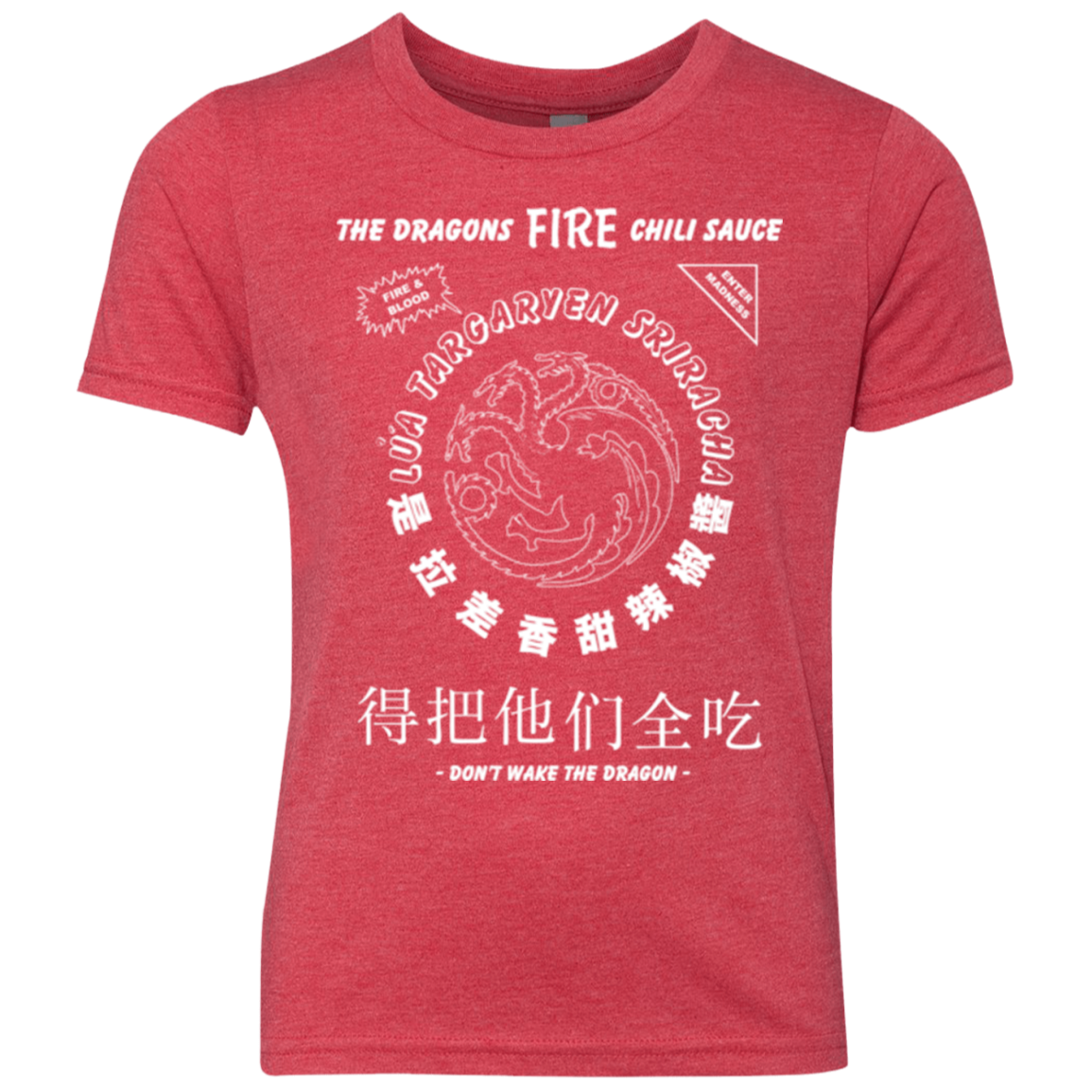 Dragons Fire Chili Sauce Youth Triblend T-Shirt