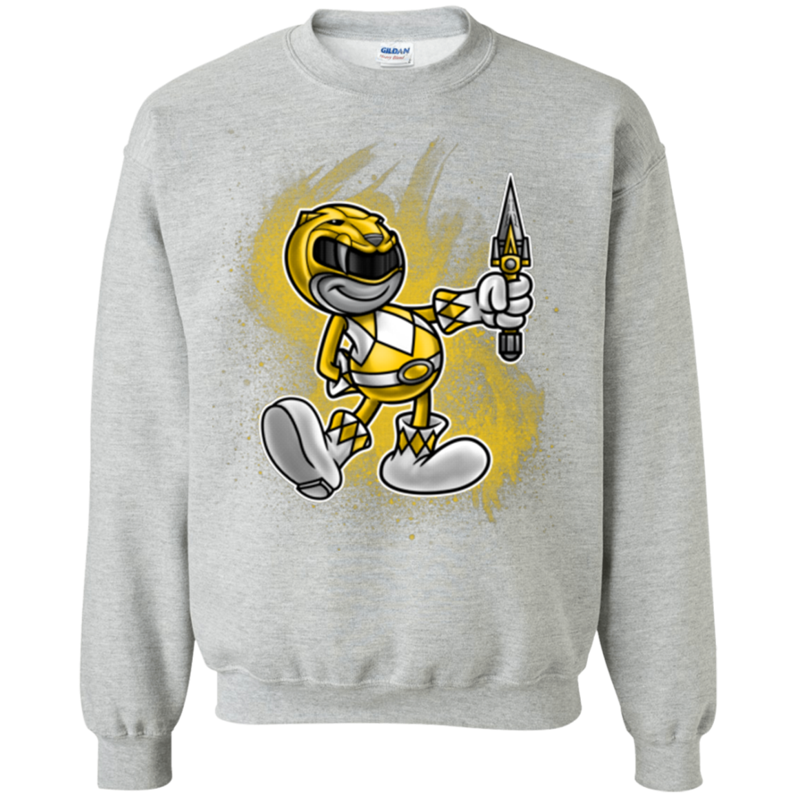 Yellow Ranger Artwork Crewneck Sweatshirt