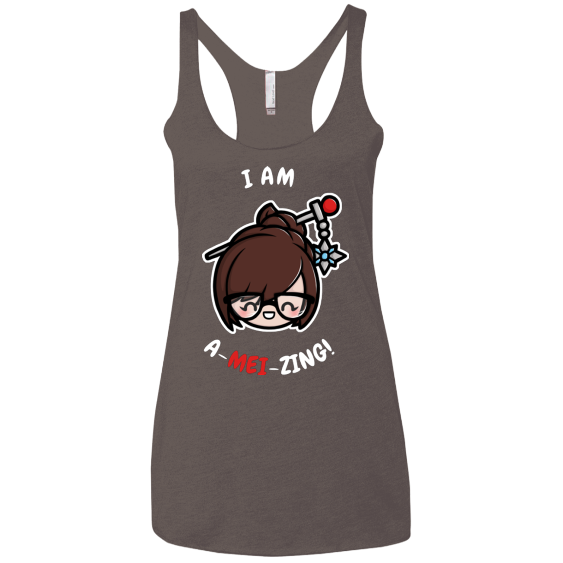 I Am A Mei Zing Women's Triblend Racerback Tank