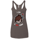 I Am A Mei Zing Women's Triblend Racerback Tank