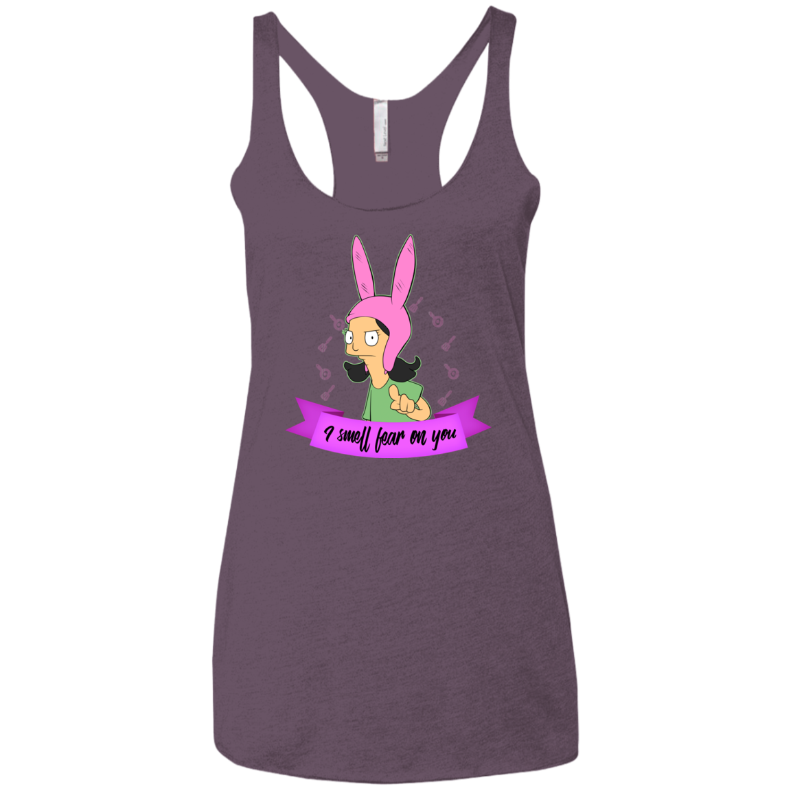 Louise Smell Fear Women's Triblend Racerback Tank