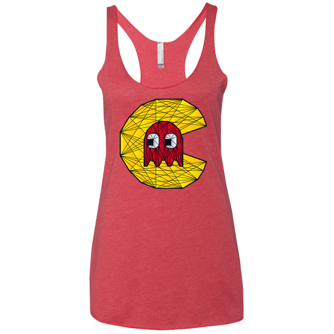 Poly Pac Man Women's Triblend Racerback Tank