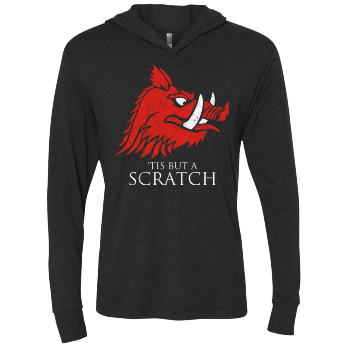 House Scratch Triblend Long Sleeve Hoodie Tee