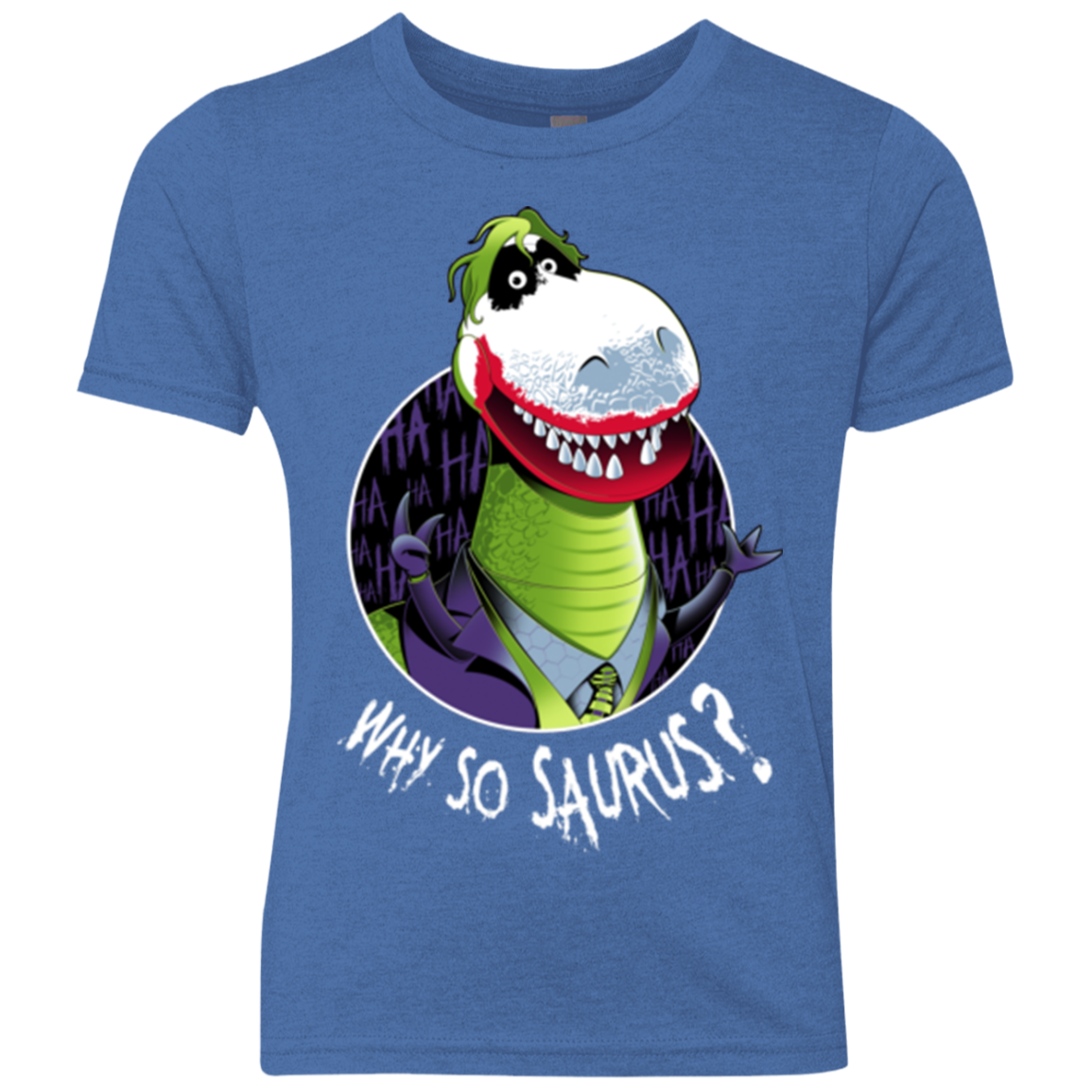 Why So Saurus Youth Triblend T-Shirt