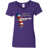 America Women's V-Neck T-Shirt