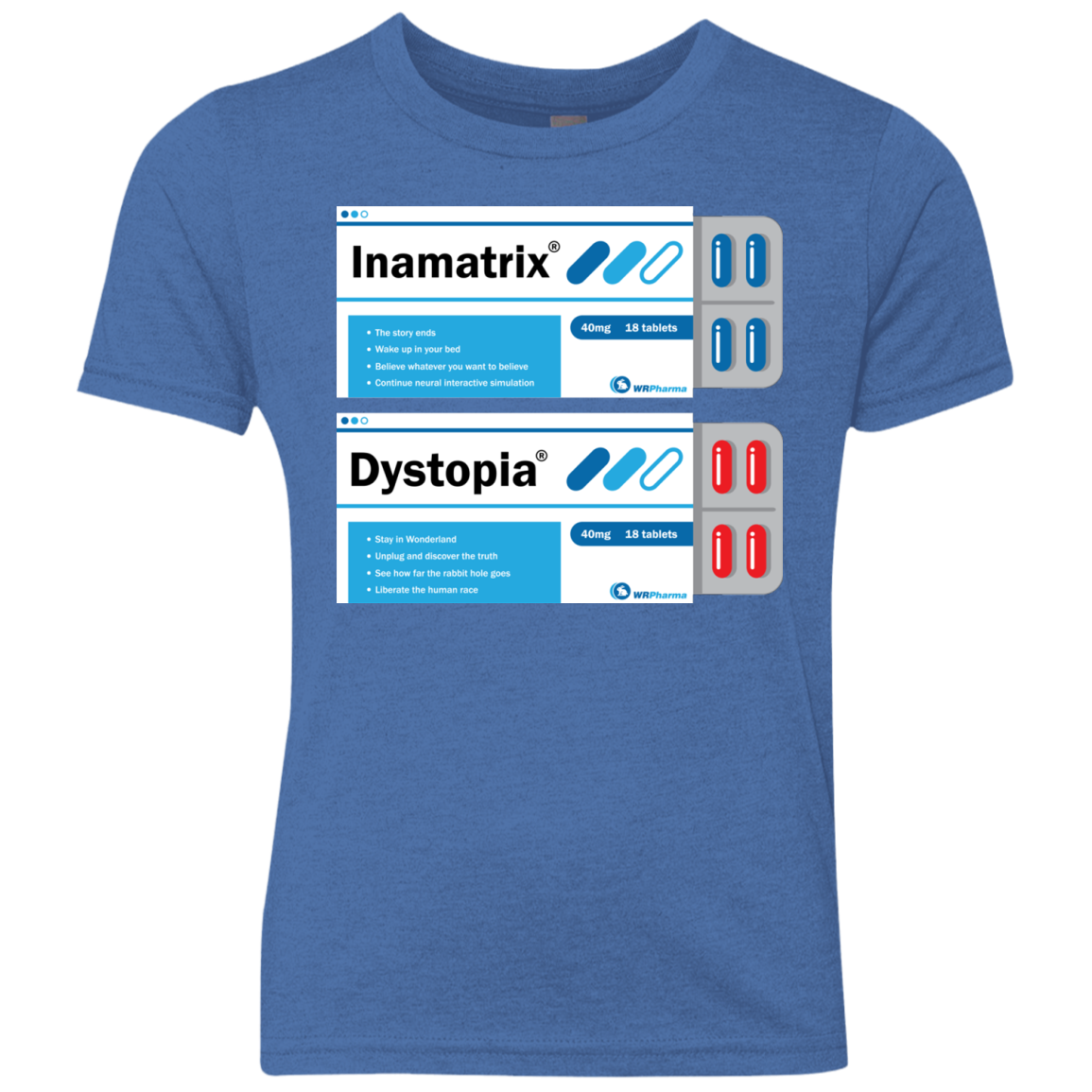 Red or Blue Youth Triblend T-Shirt