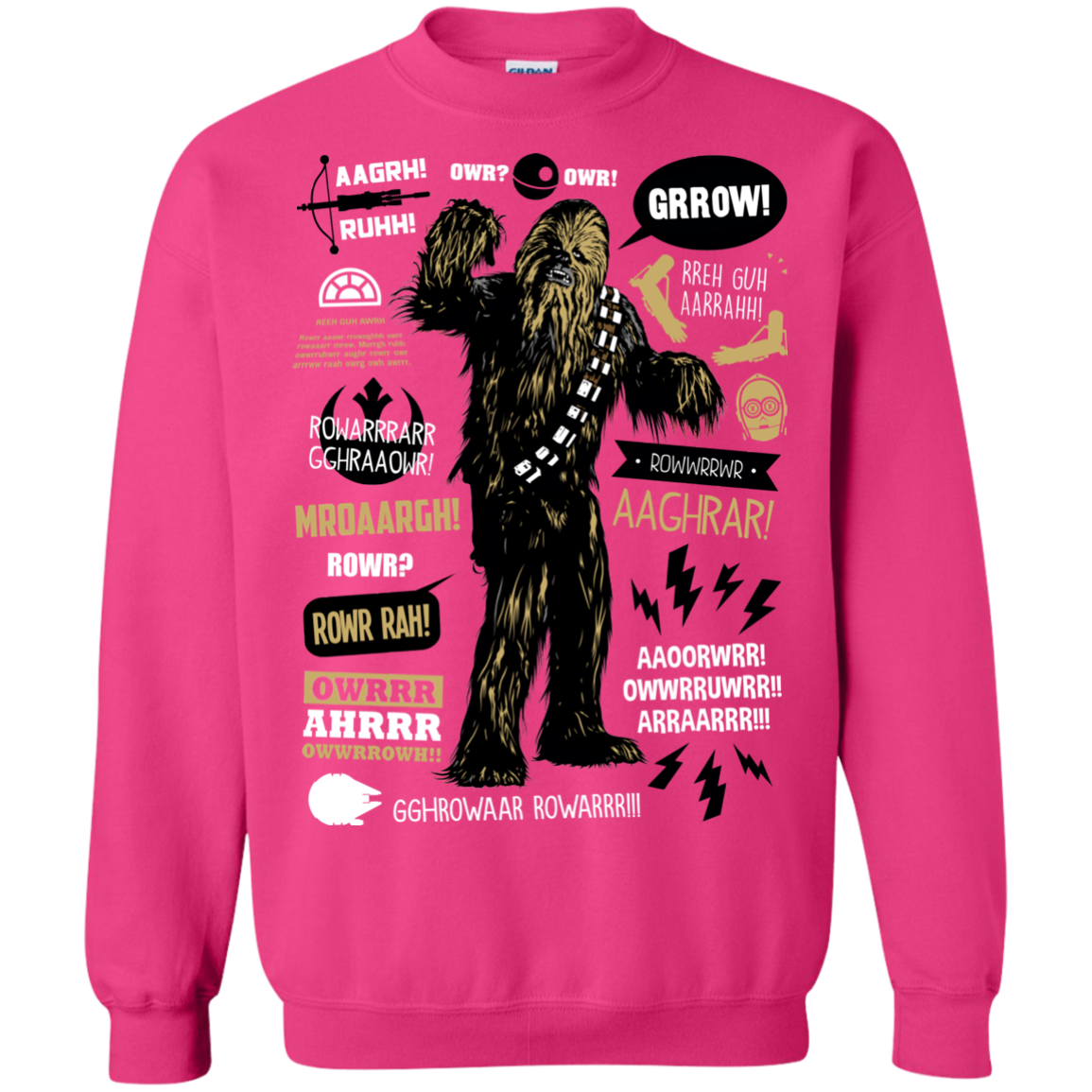 Wookie Famous Quotes Crewneck Sweatshirt