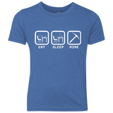 Eat Sleep Mine Youth Triblend T-Shirt