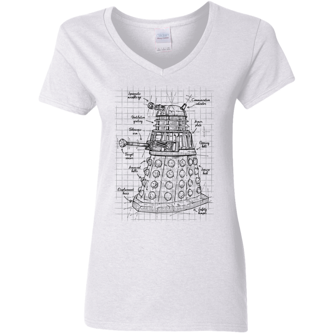 Dalek Plan Women's V-Neck T-Shirt