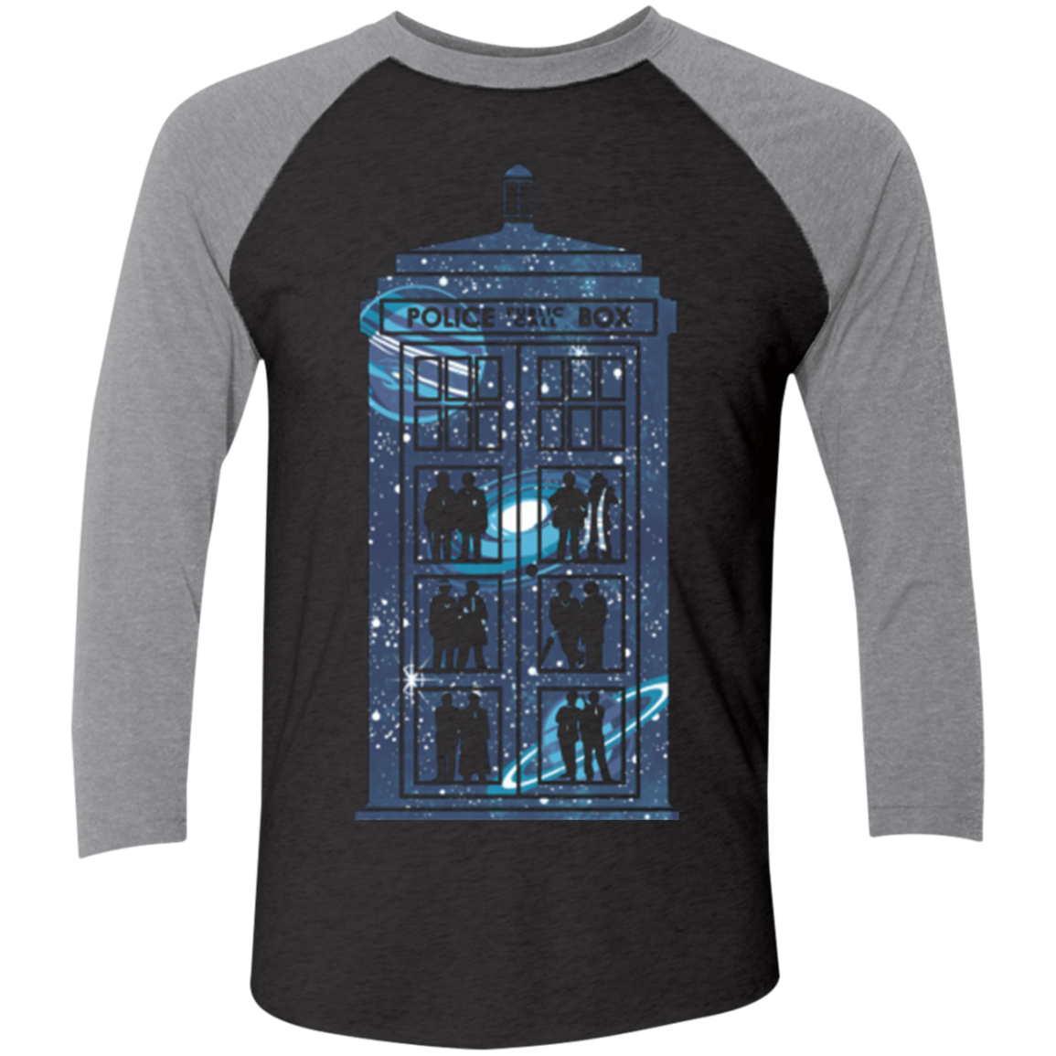 Box of Time and Space Men's Triblend 3/4 Sleeve