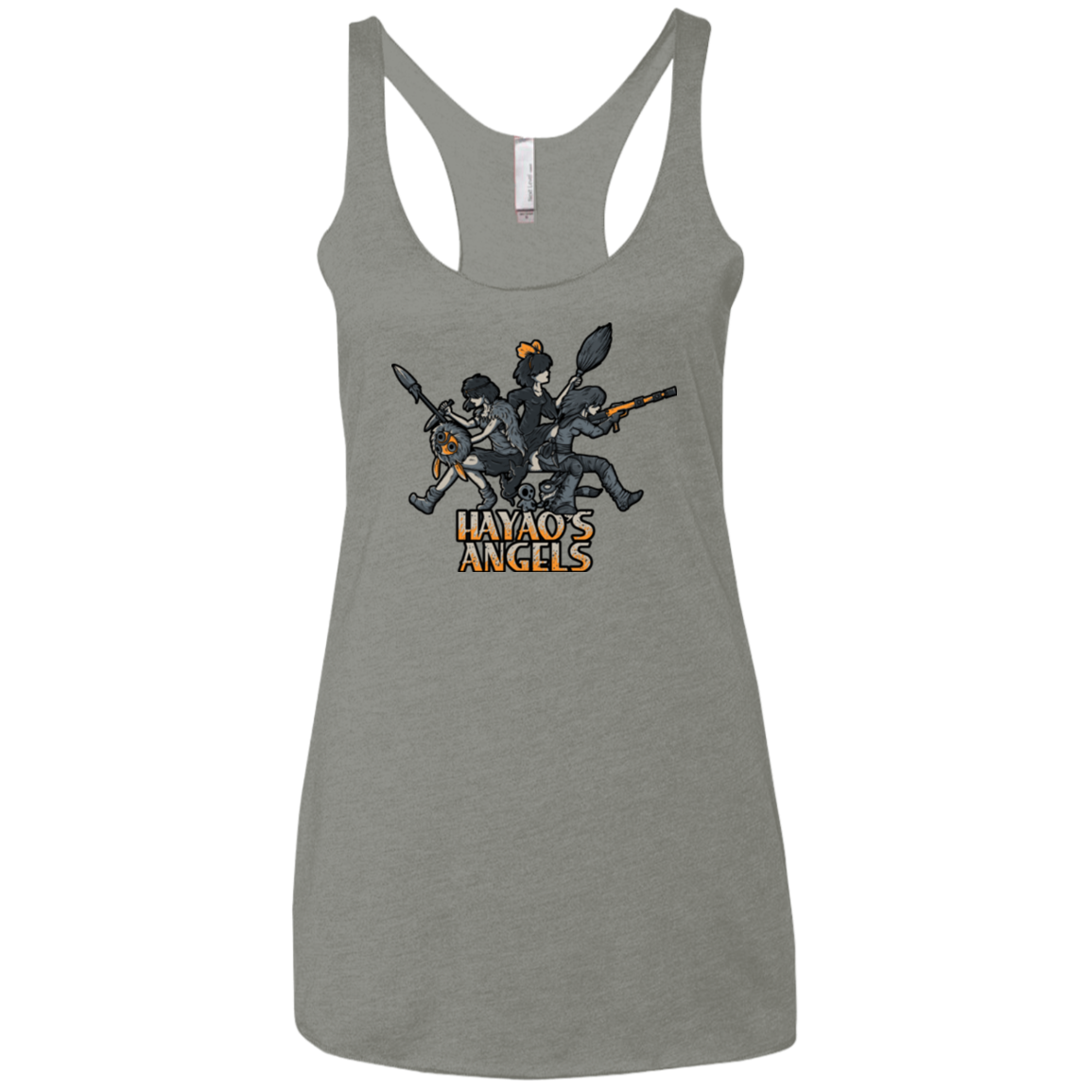 HAYAOS-ANGELS Women's Triblend Racerback Tank