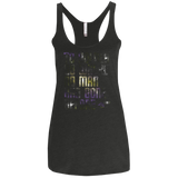 Where no Man has gone Before Women's Triblend Racerback Tank