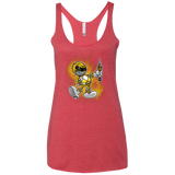 Yellow Ranger Artwork Women's Triblend Racerback Tank