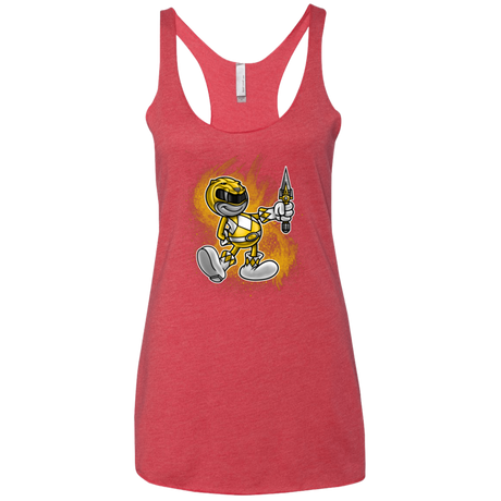 Yellow Ranger Artwork Women's Triblend Racerback Tank