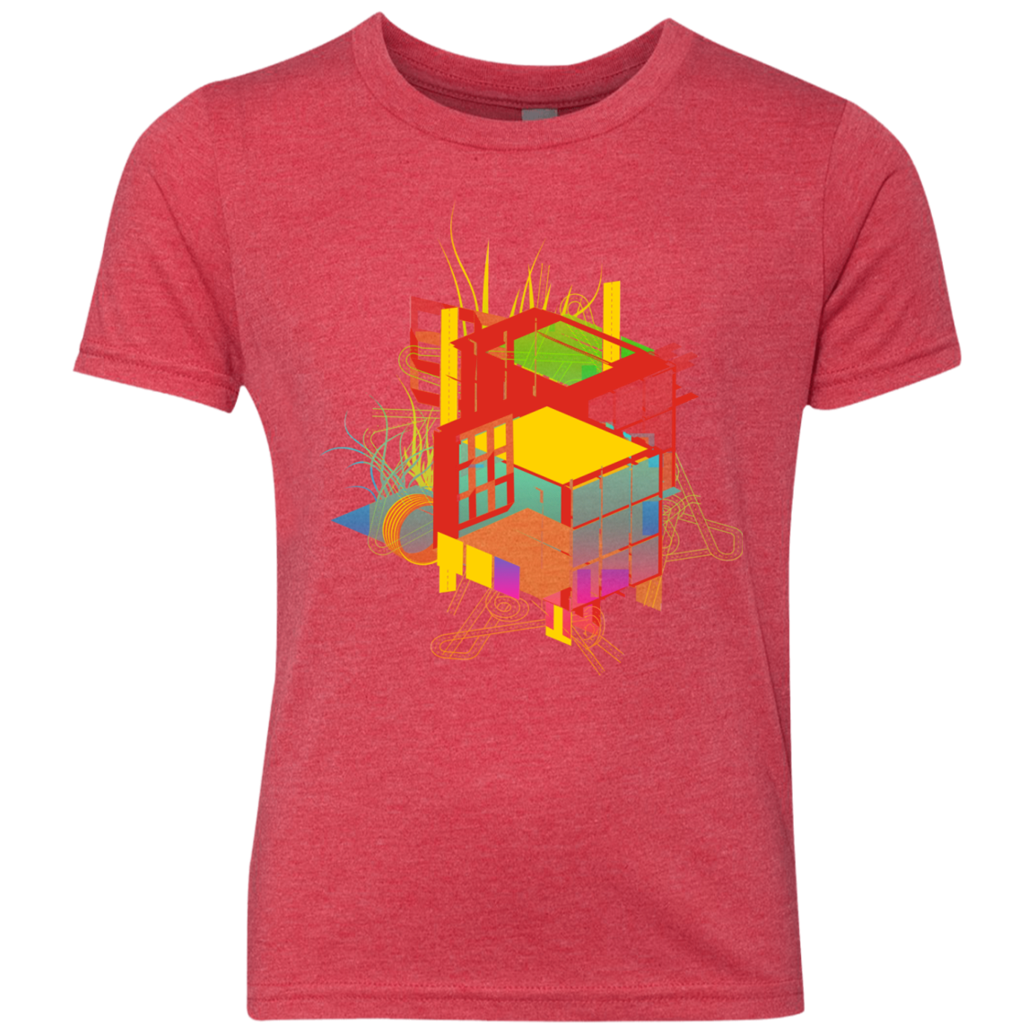 Rubik's Building Youth Triblend T-Shirt