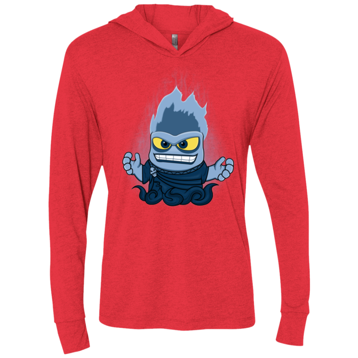 Villain Inside Triblend Long Sleeve Hoodie Tee