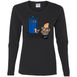 The Tardis Monkey Women's Long Sleeve T-Shirt