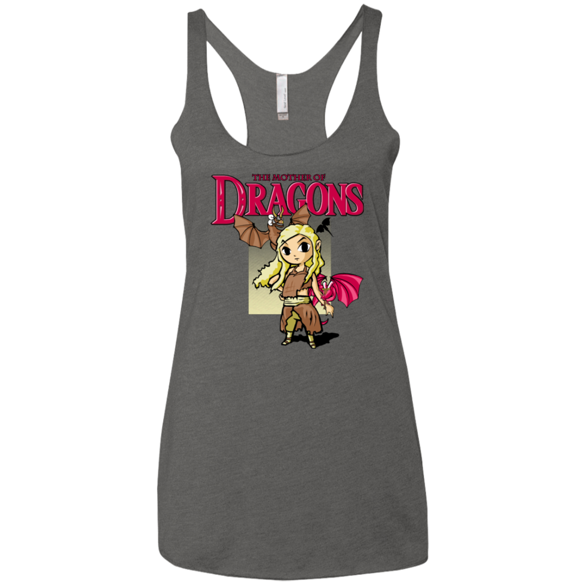 Mother of Dragons Women's Triblend Racerback Tank