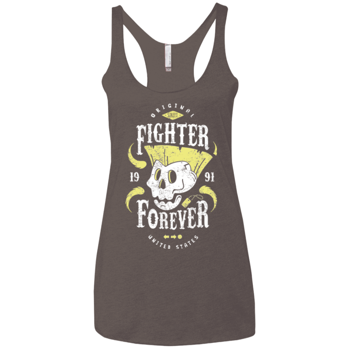 Fighter Forever Guile Women's Triblend Racerback Tank