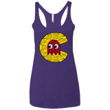 Poly Pac Man Women's Triblend Racerback Tank