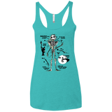 Skeleton Concept Women's Triblend Racerback Tank