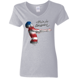 America Women's V-Neck T-Shirt