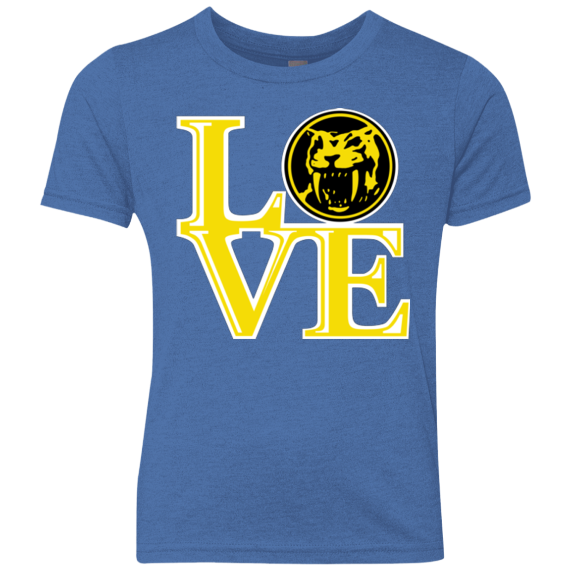 Yellow Ranger LOVE Youth Triblend T-Shirt