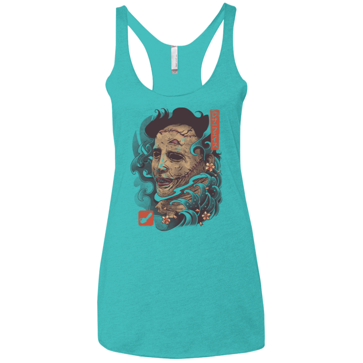 Oni Leather Mask Women's Triblend Racerback Tank