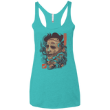 Oni Leather Mask Women's Triblend Racerback Tank