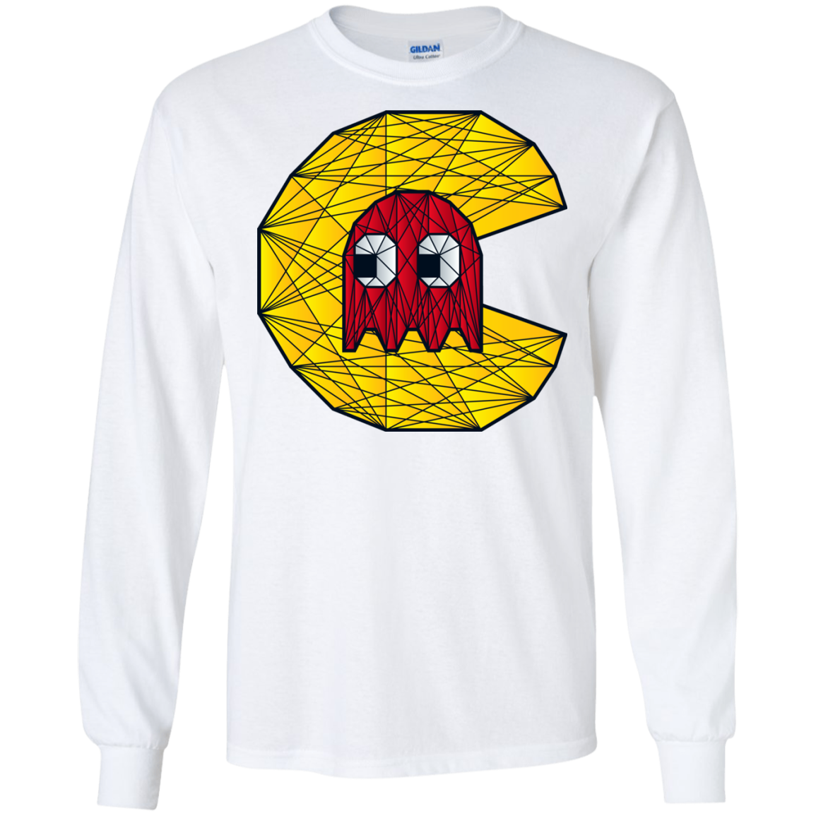 Poly Pac Man Men's Long Sleeve T-Shirt