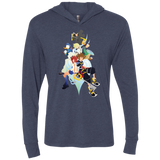 Kingdom Hearts Triblend Long Sleeve Hoodie Tee