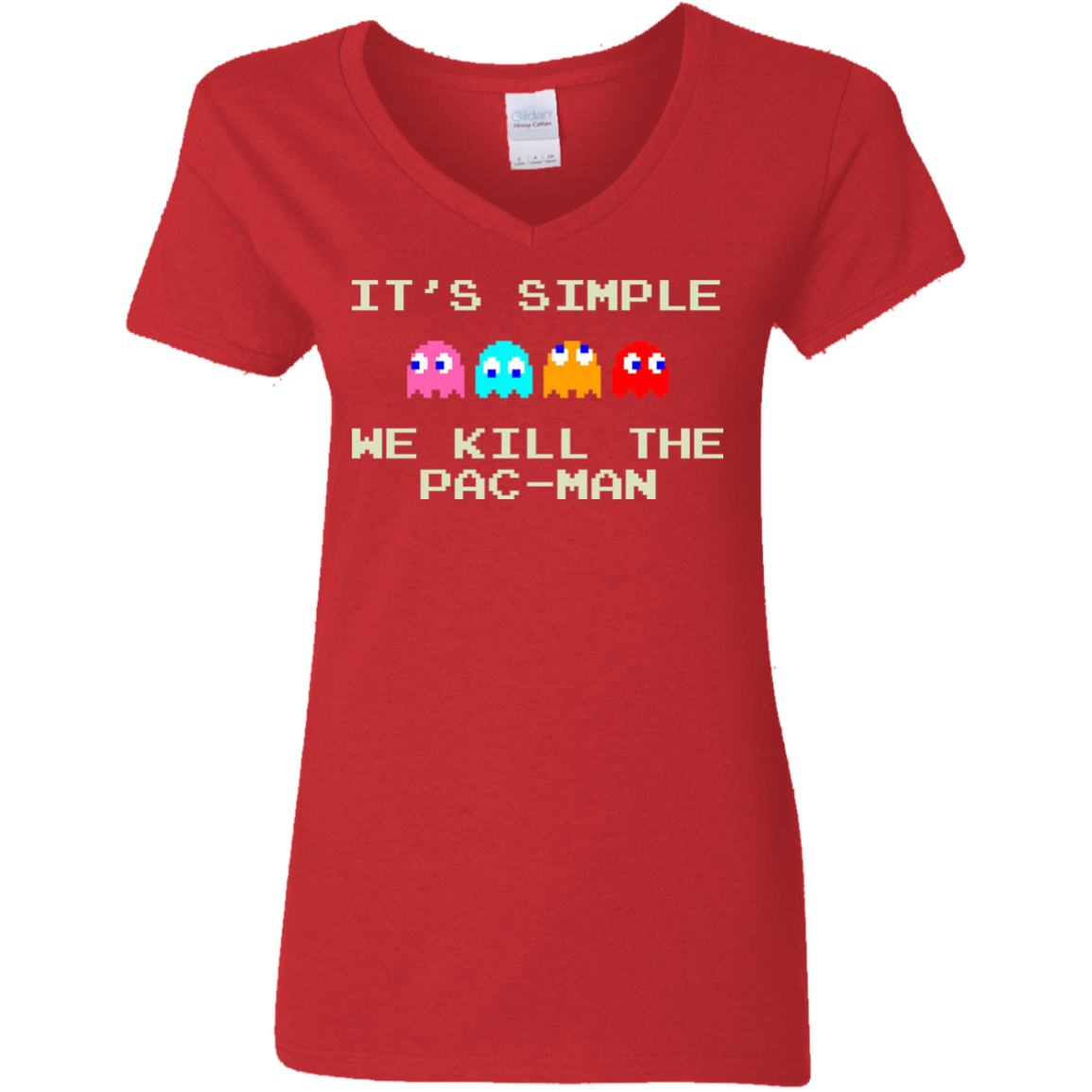 Pacmanok Women's V-Neck T-Shirt