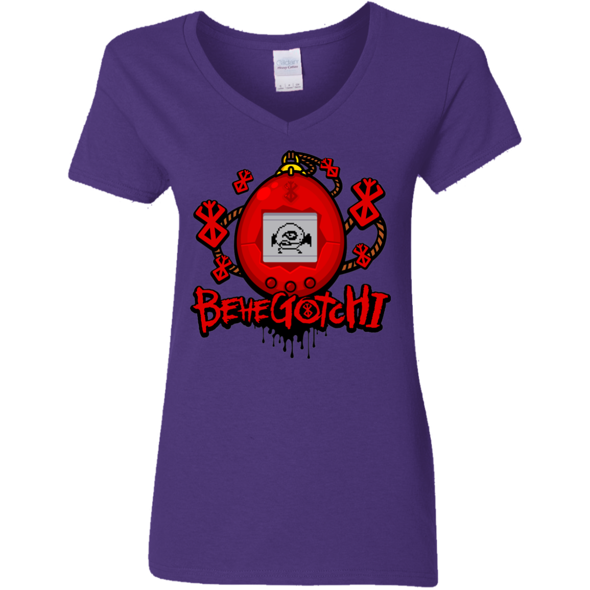 BeheGotchi Women's V-Neck T-Shirt