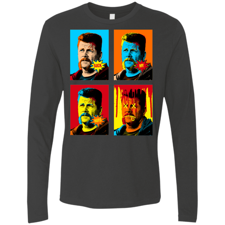 T-Shirts Heavy Metal / Small The Champ Pop Men's Premium Long Sleeve