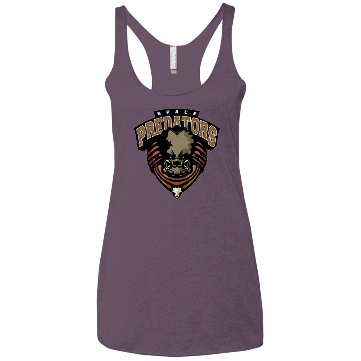 Space Predators Women's Triblend Racerback Tank