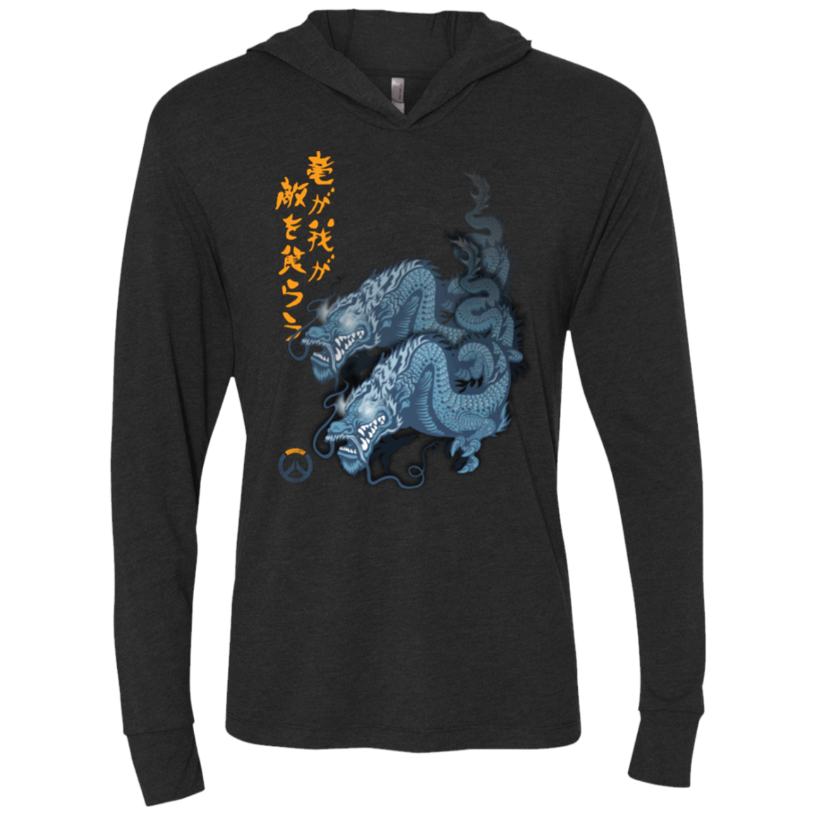 Hanzo Triblend Long Sleeve Hoodie Tee