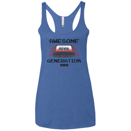 Awesome Generation Women's Triblend Racerback Tank