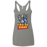 END OF STORY Women's Triblend Racerback Tank