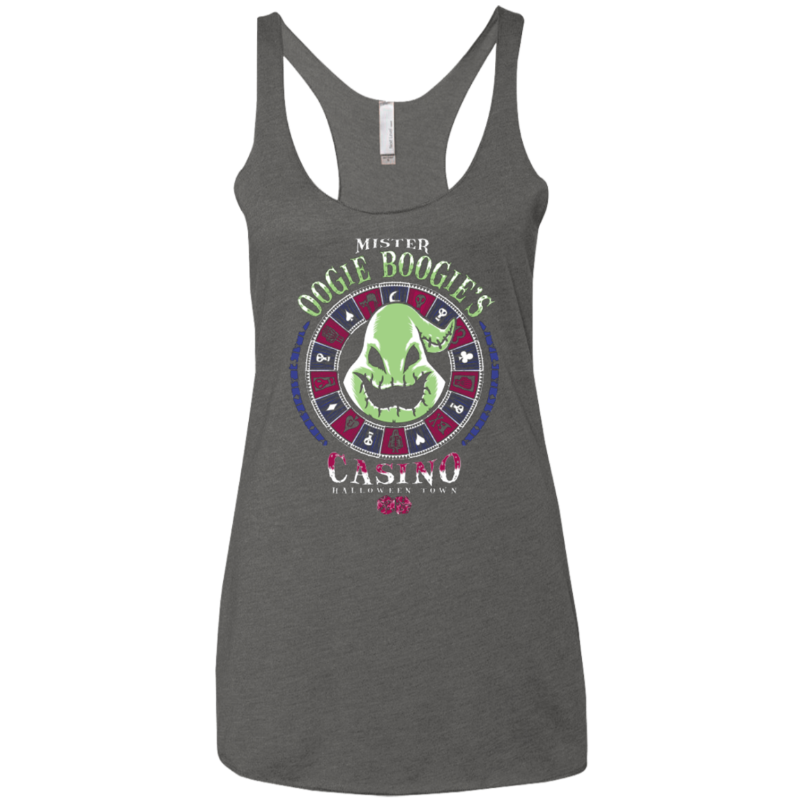Oogies Casino Women's Triblend Racerback Tank