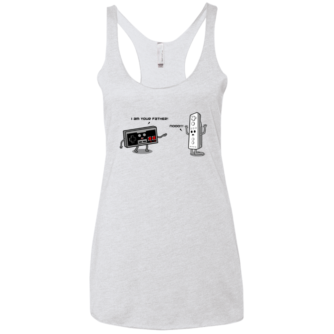 I am your father NES Women's Triblend Racerback Tank