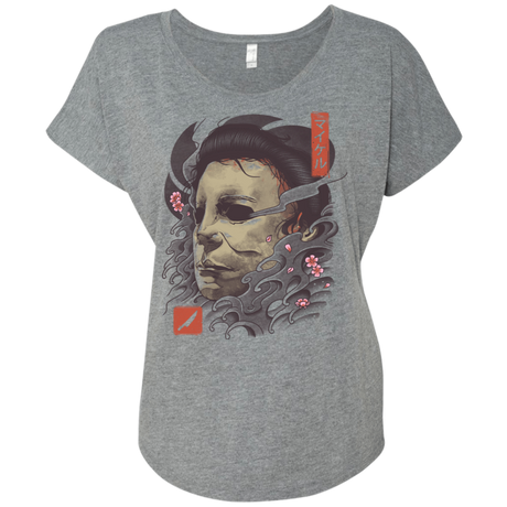 Oni Slasher Mask Triblend Dolman Sleeve