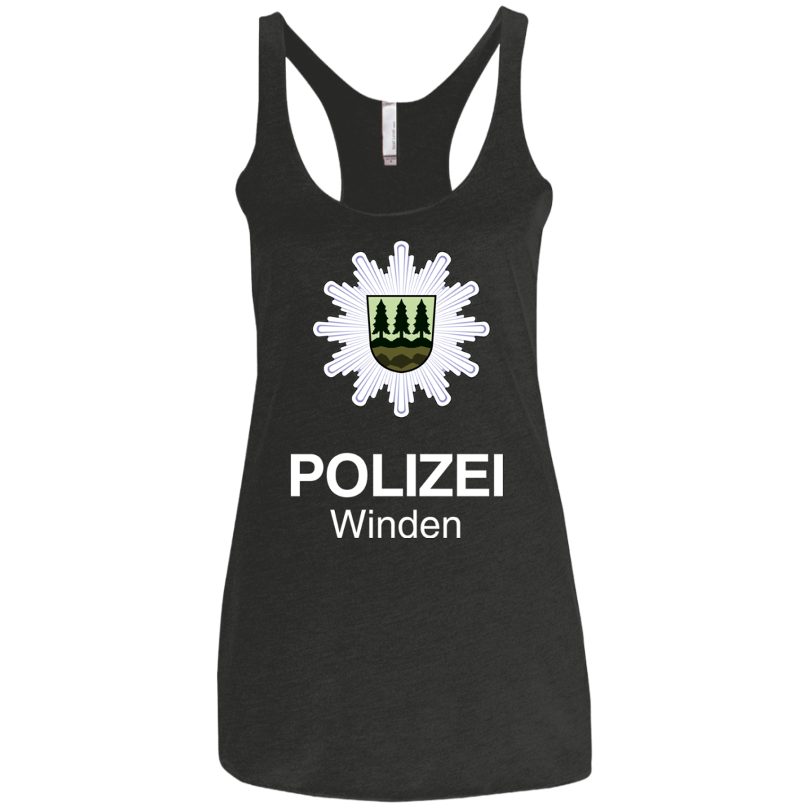 Winden Polizei Women's Triblend Racerback Tank