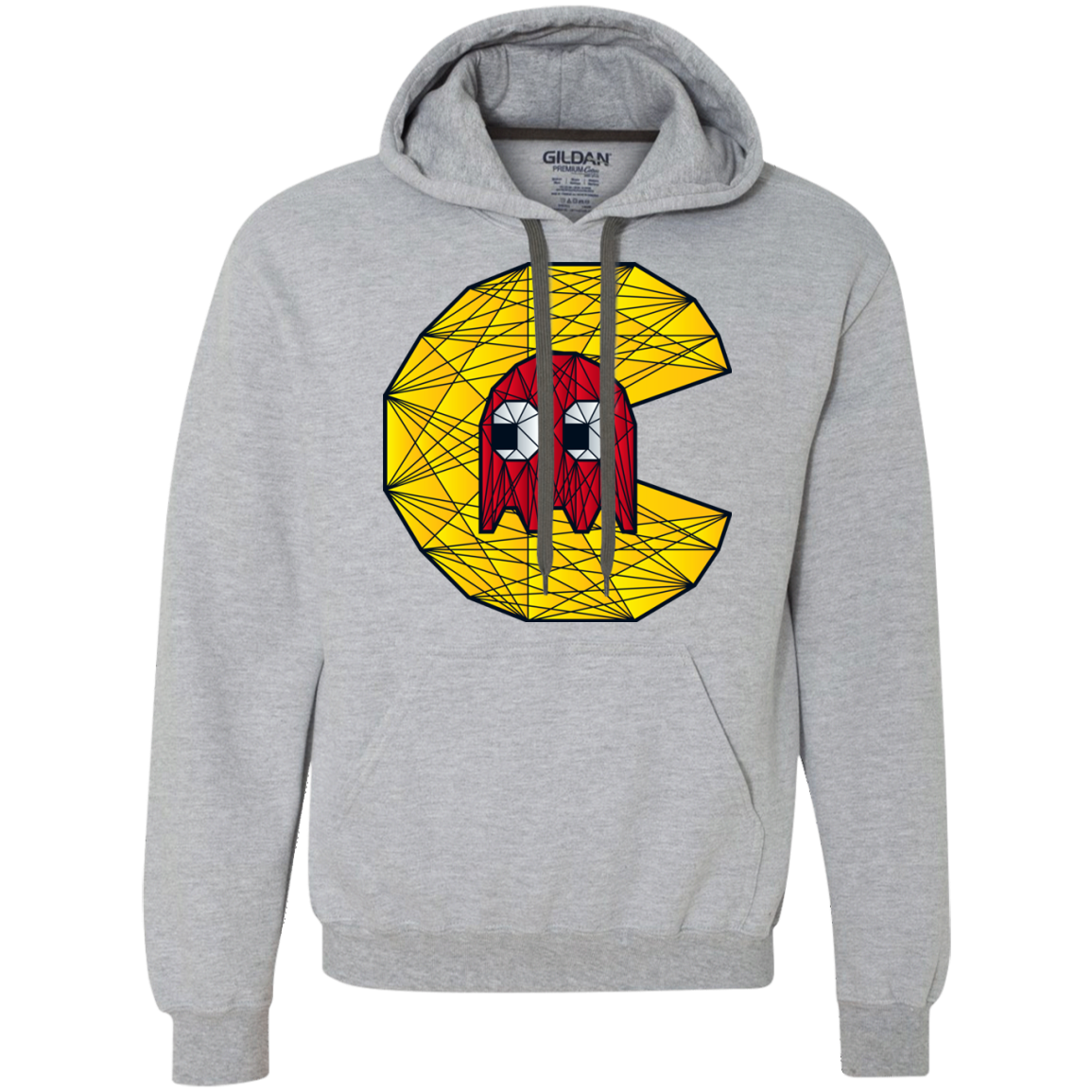 Poly Pac Man Premium Fleece Hoodie