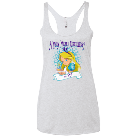 A Very Merry Un-Birthday Women's Triblend Racerback Tank