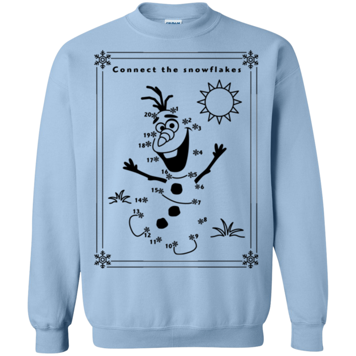 Connect the snowflakes Crewneck Sweatshirt